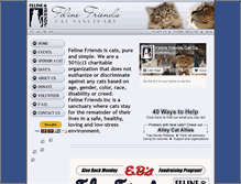 Tablet Screenshot of felinefriendsinc.org